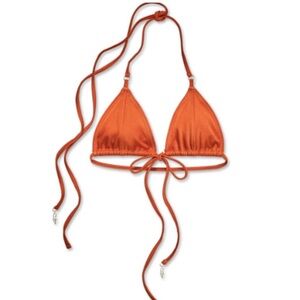 Inamorata Daterra Orange Triangle Bikini Top